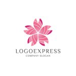 画像1: 優雅なの桜のロゴ (1)