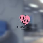 画像5: 手書き風「Love」とハートのロゴ (5)