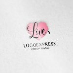 画像6: 手書き風「Love」とハートのロゴ (6)