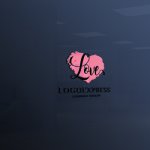 画像11: 手書き風「Love」とハートのロゴ (11)