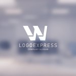 画像14: モダンな青いWのロゴ (14)