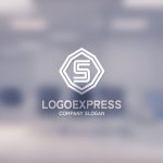 画像14: スタイリッシュなS文字エンブレムロゴ (14)