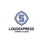 画像3: スタイリッシュなS文字エンブレムロゴ (3)