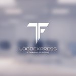画像14: 幾何学的なTFのロゴ (14)