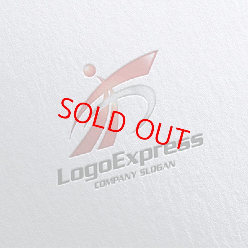 画像16: 情熱的な上昇と進歩を象徴するFと人のロゴ (16)