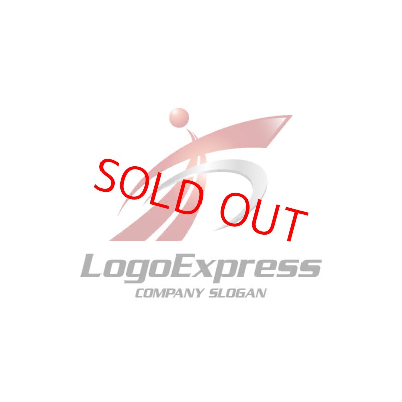 画像1: 情熱的な上昇と進歩を象徴するFと人のロゴ (1)