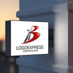 画像9: 上昇する軌跡を伴うダイナミックなBのロゴ (9)