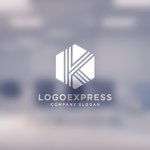画像14: 六角形とラインで構成された「K」ロゴ (14)