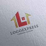 画像16: 「L」と家を組み合わせたロゴ (16)