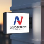 画像9: 革新的な「NA」または「AV」ロゴ (9)