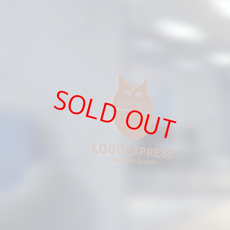 画像5: 猫とコーヒーカップを組み合わせた可愛いロゴ (5)