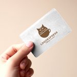 画像10: 猫とコーヒーカップを組み合わせた可愛いロゴ (10)