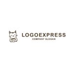 画像2: コーヒーカップを持つ猫の可愛いロゴ (2)