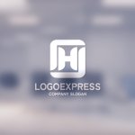 画像14: 四角形で表現されたHのロゴ (14)
