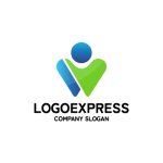 画像1: 人をモチーフにした「W」のロゴ (1)