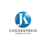 画像1: 円と「JK」を組み合わせたロゴ (1)