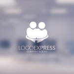 画像14: 愛情で結ばれた二人の人物のロゴ (14)