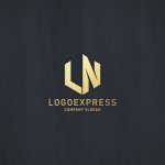 画像13: 「LN」を組み合わせた六角形のロゴ (13)