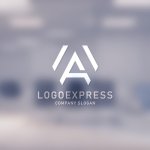 画像14: 六角形と「A」を組み合わせたロゴ (14)