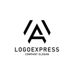 画像1: 六角形と「A」を組み合わせたロゴ (1)