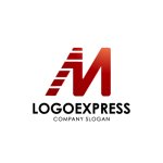 画像1: ストライプの「M」ロゴ (1)