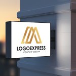 画像9: スタイリッシュな「M」のロゴ (9)