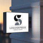 画像9: 構成されたスタイリッシュな「S」のロゴ (9)