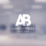 画像14: 「AB」を組み合わせたロゴ (14)