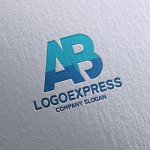 画像16: 「AB」を組み合わせたロゴ (16)