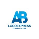 画像1: 「AB」を組み合わせたロゴ (1)