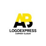 画像3: 「AB」を組み合わせたロゴ (3)