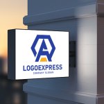 画像9: 六角形と「A」を組み合わせたロゴ (9)