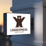 画像9: 「X」の形をした熊のロゴ (9)