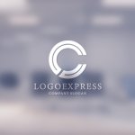 画像14: 2重線で構成されたCのロゴ (14)