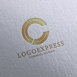 画像16: 2重線で構成されたCのロゴ (16)