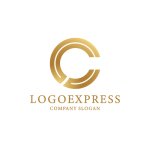 画像1: 2重線で構成されたCのロゴ (1)