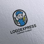 画像16: 電気工事業者の可愛いキャラクターロゴ (16)