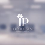 画像14: ロータスの葉と「IP」を組み合わせたロゴ (14)
