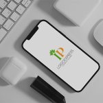 画像15: ロータスの葉と「IP」を組み合わせたロゴ (15)