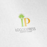 画像6: ロータスの葉と「IP」を組み合わせたロゴ (6)