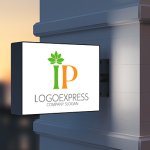 画像9: ロータスの葉と「IP」を組み合わせたロゴ (9)
