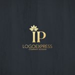 画像13: ロータスの葉と「IP」を組み合わせたロゴ (13)