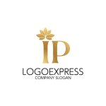 画像3: ロータスの葉と「IP」を組み合わせたロゴ (3)