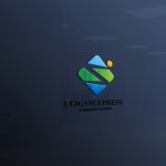 画像11: 風景と「S」を組み合わせた菱形ロゴ (11)