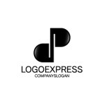 画像1: dPをモチーフにした音楽的なロゴ (1)