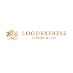 画像2: ライオンと王冠が象徴する、風格あるエンブレム風ロゴ (2)