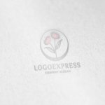 画像6: 繊細な線で描かれた、優しい花のロゴ (6)