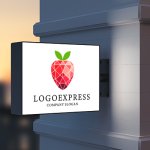 画像9: 宝石のように輝く、スタイリッシュなイチゴのロゴ (9)