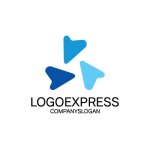 画像3: 多様な方向へ進む、カラフルな矢印のロゴ (3)