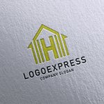 画像16: 温もりと安心感を届ける、Hをモチーフにした家のロゴ (16)